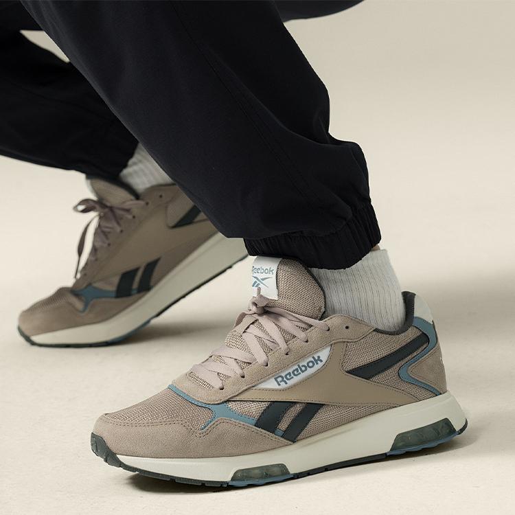 Reebok Низкие Повседневные Кроссовки Унисекс Серо-Зеленые Кроссовки 100201253