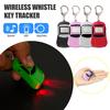 Wireless Anti-Loss Key Finder LED Light Whistle Sound 10m Range Mini Key