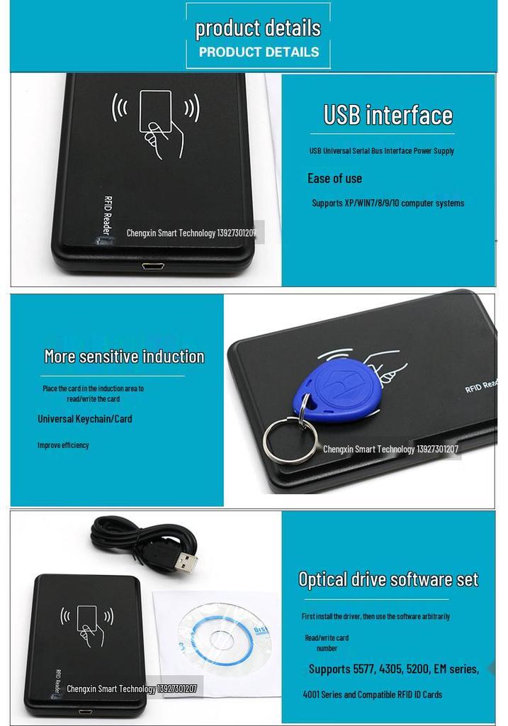 USB-дупликатор для смарт-индукционных карт T5577/EM4305