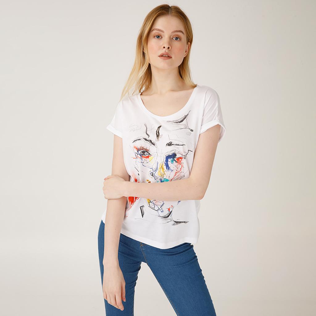 Biggdesign Red Face T-Shirt