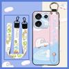 Cute Ring Phone Case For UMIDIGI G9 5G/Note9 5G Durable Fashion Design Back Cover Anti-knock Wrist Strap Shockproof