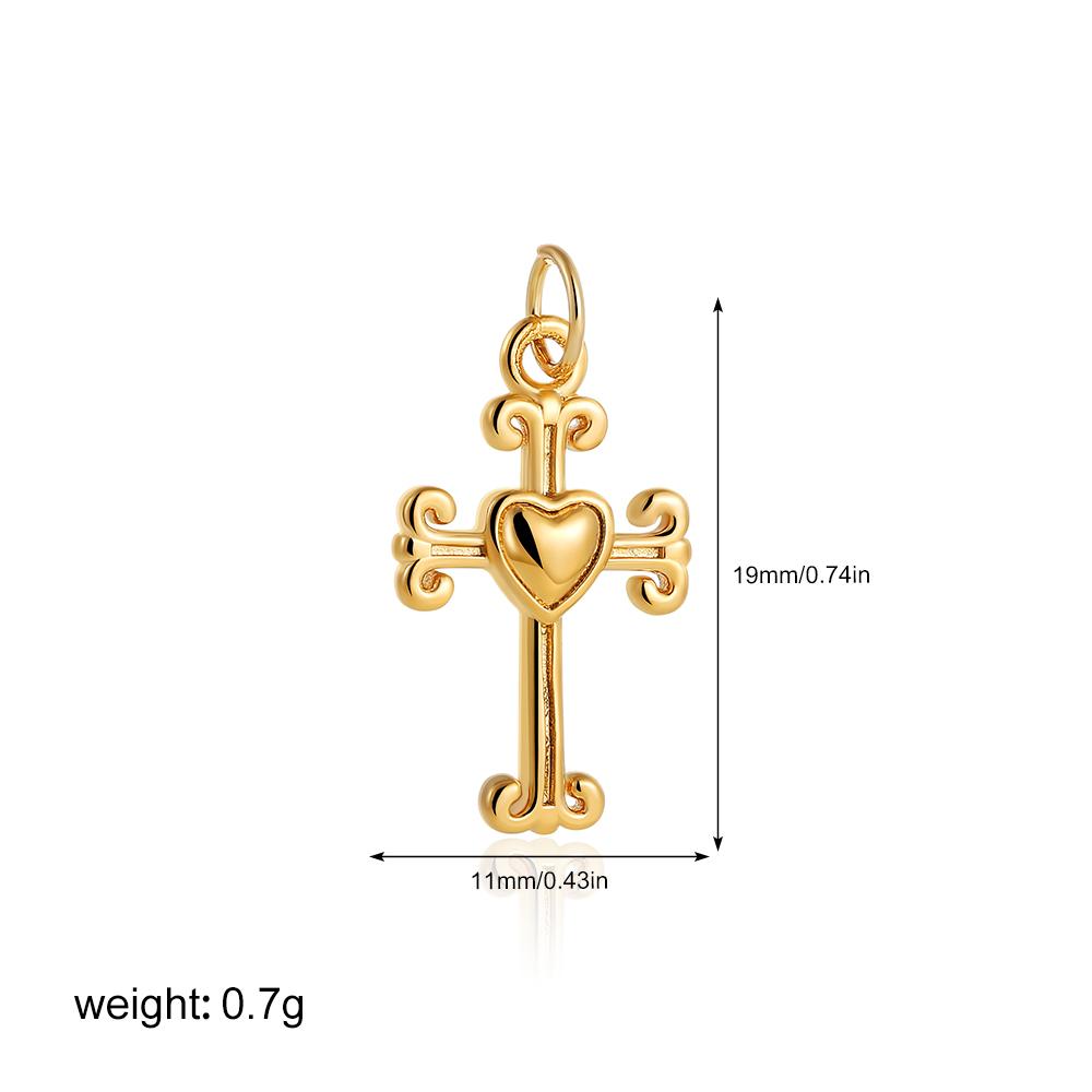 Dainty Sun Moon Star Cross Evil Eyes Multi-Symbol Pendant Necklace 18k Gold Plated Charms Birthstone Dainty DIY Zircon Gifts