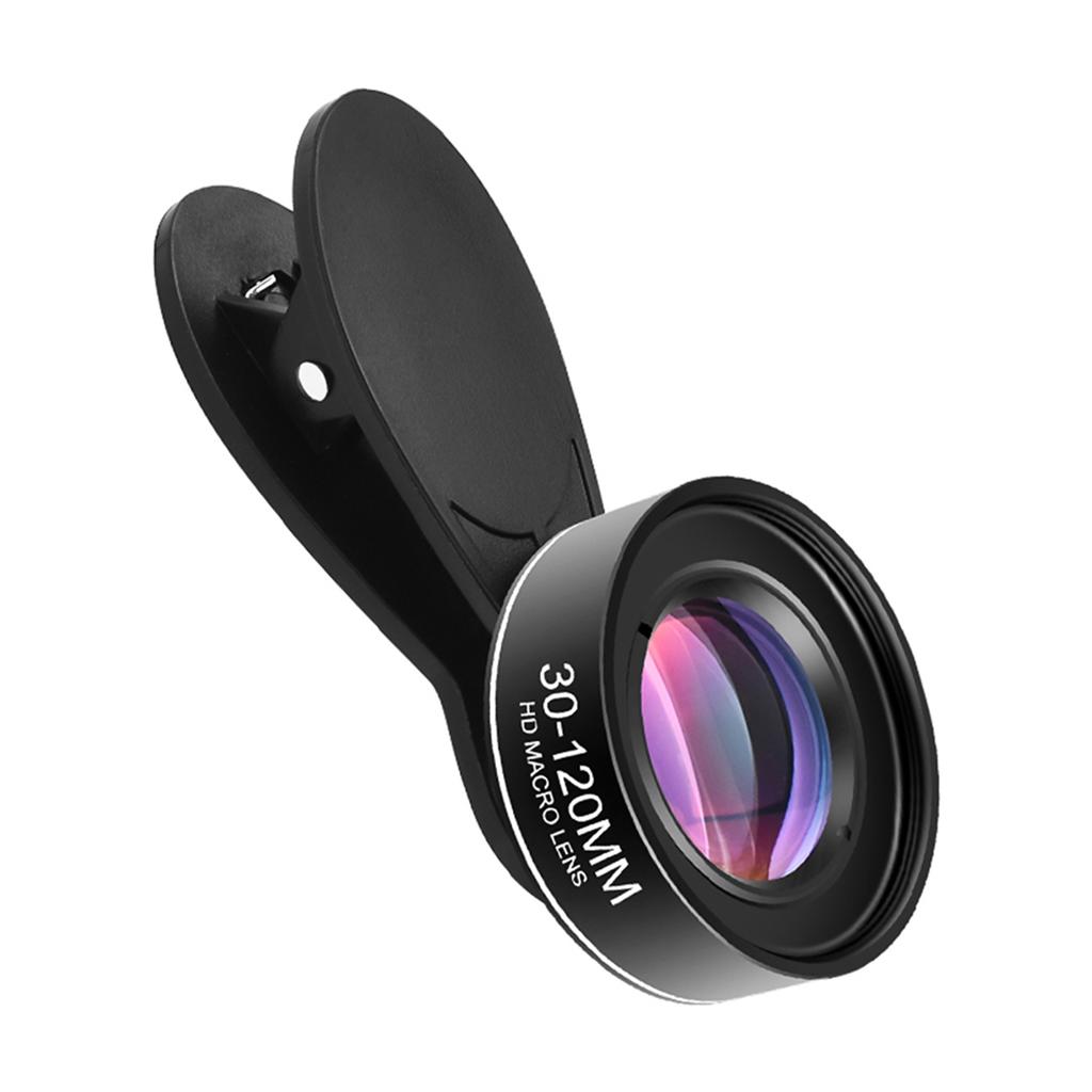 Cell Phone NaMacro Lens 30mm-120mm Smartphone Camera Lens No Distortion with Storage Box Replacement