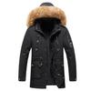 Men Winter Coat Men's Cotton Fleece Coat Warm Hooded Soft for Windproof Soft Coat  Jacket