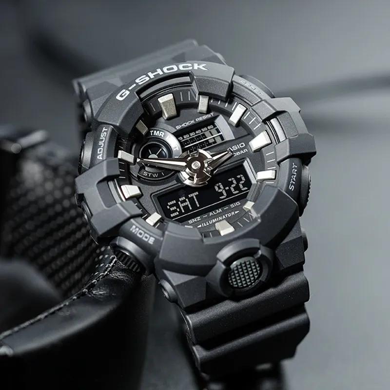 Casio Мужские Черные Часы GA-700-1B-