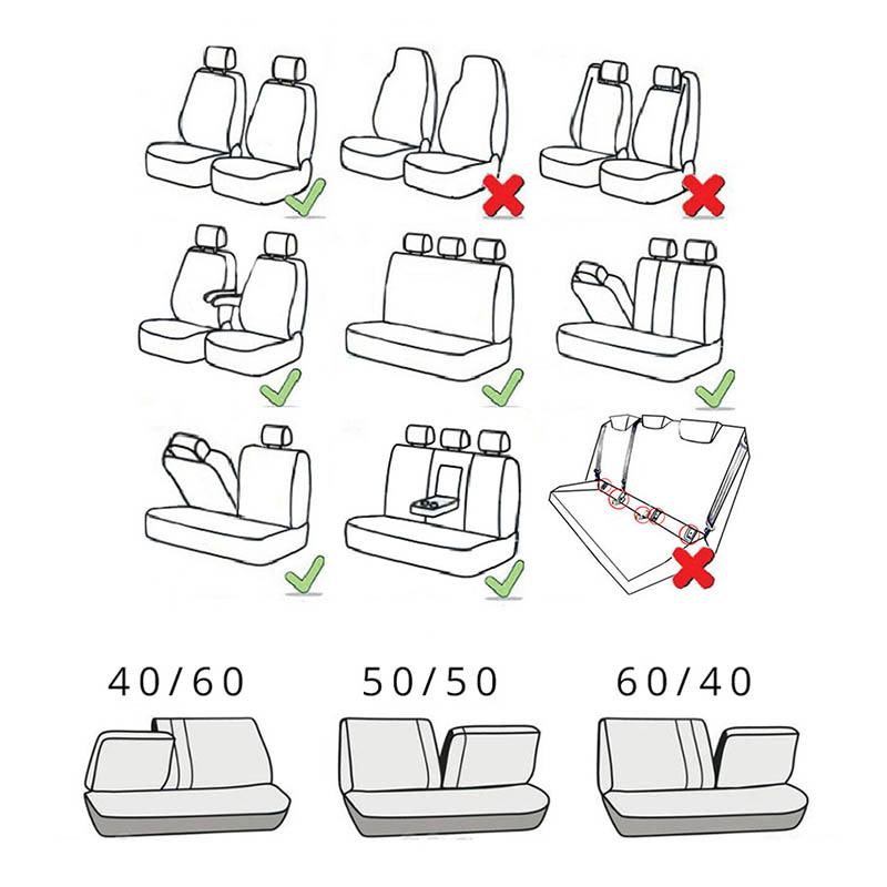 Универсальная защита автомобильного сиденья из искусственной кожи, автоаксессуары, коврики для сидений, внутренние детали, подушка, инструмент, совместимый с подушкой безопасности, подходит для 5-местного автомобиля