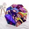 1pc Outdoor Umbrella with Anime Characters - Automatic Opening/Closing, Portable 3-Fold Design, 8-Rib Iron Frame, Perfect Gift for Fans, Traveler
