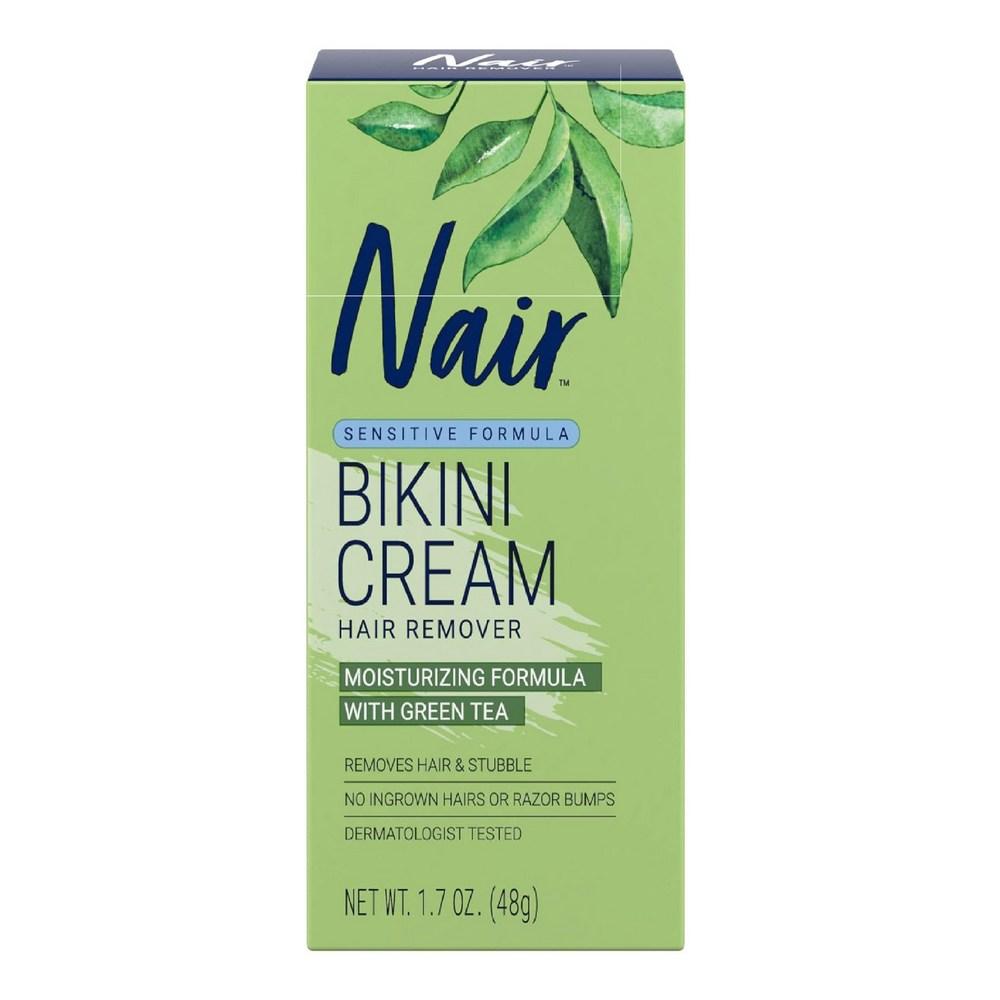 Крем для удаления волос Nair Bikini с зеленым чаем для чувствительной кожи 47 г -
