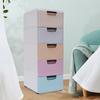 Plastic Drawers Dresser Storage Cabinet 5 Drawer Stackable Vertical Clothes Storage Box 5-drawer Storage Cabinet