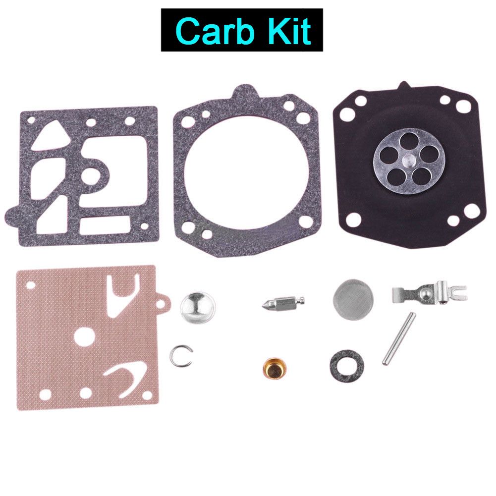 12pcs Gasket Needle Trimmer  Brush Cutter  Walbro Gasket Diaphragm Carburetor Carb  Repair Kit