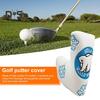 Чехол для гольф-паттера с магнитным молотком, чехол для гольф-клюшки, чехол для гольф-клюшки, милый чехол для клюшки с дизайном в виде белого медведя, чехол для гольфиста
