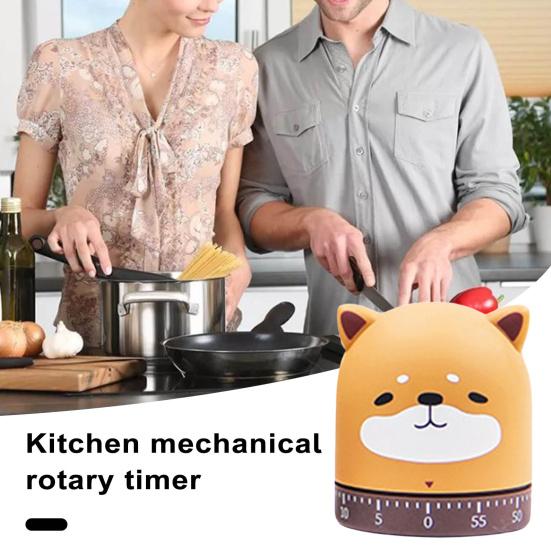 Cartoon Mechanical Timer Adorable Appearance Compact No Battery Required Easy Operation Manual Countdown Timer