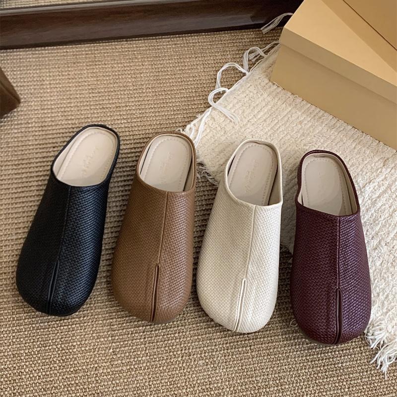 Bailamos Женские тапочки с раздельным носком Таби Ниндзя Мягкие лоферы Слипоны Балетки с круглым носком Неглубокие Ленивые Слипоны Лодочки Слингбэки Мюли Обувь