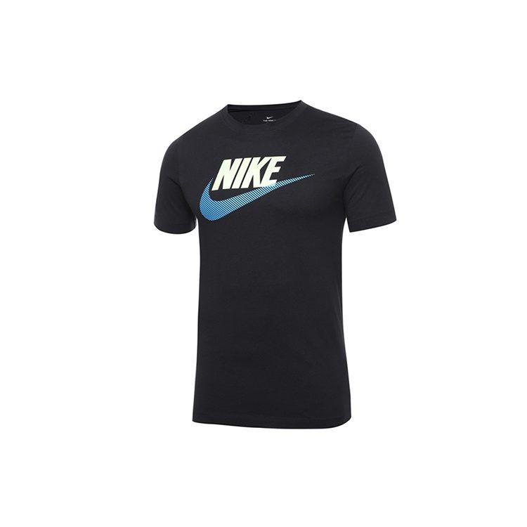 Nike Футболки Мужские Черные С Круглым Вырезом Умеренный Прямой Крой DB6523-010
