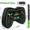 Zonon Video Game Controller Piñata Bundle Fiesta Gaming Controller Piñata Set with Blindfold and Bat Birthday Gamer Party Supplies Game for Gaming