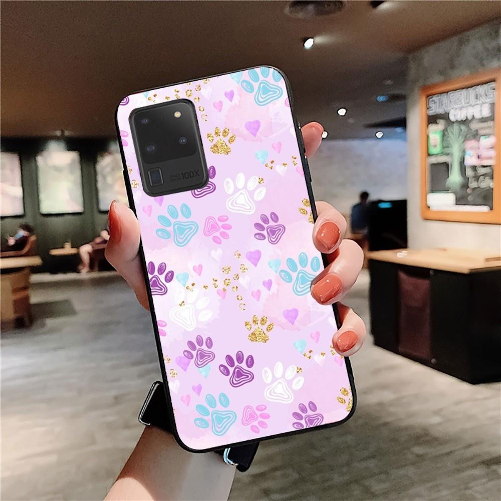 Чехол для телефона с собачьей лапой для Samsung S 9 10 20 21 22 23 30 23plus lite Ultra FE S10lite Fundas