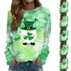 Women's Fashion Casual Long Sleeve Printed Round Neck Sweatshirt Top