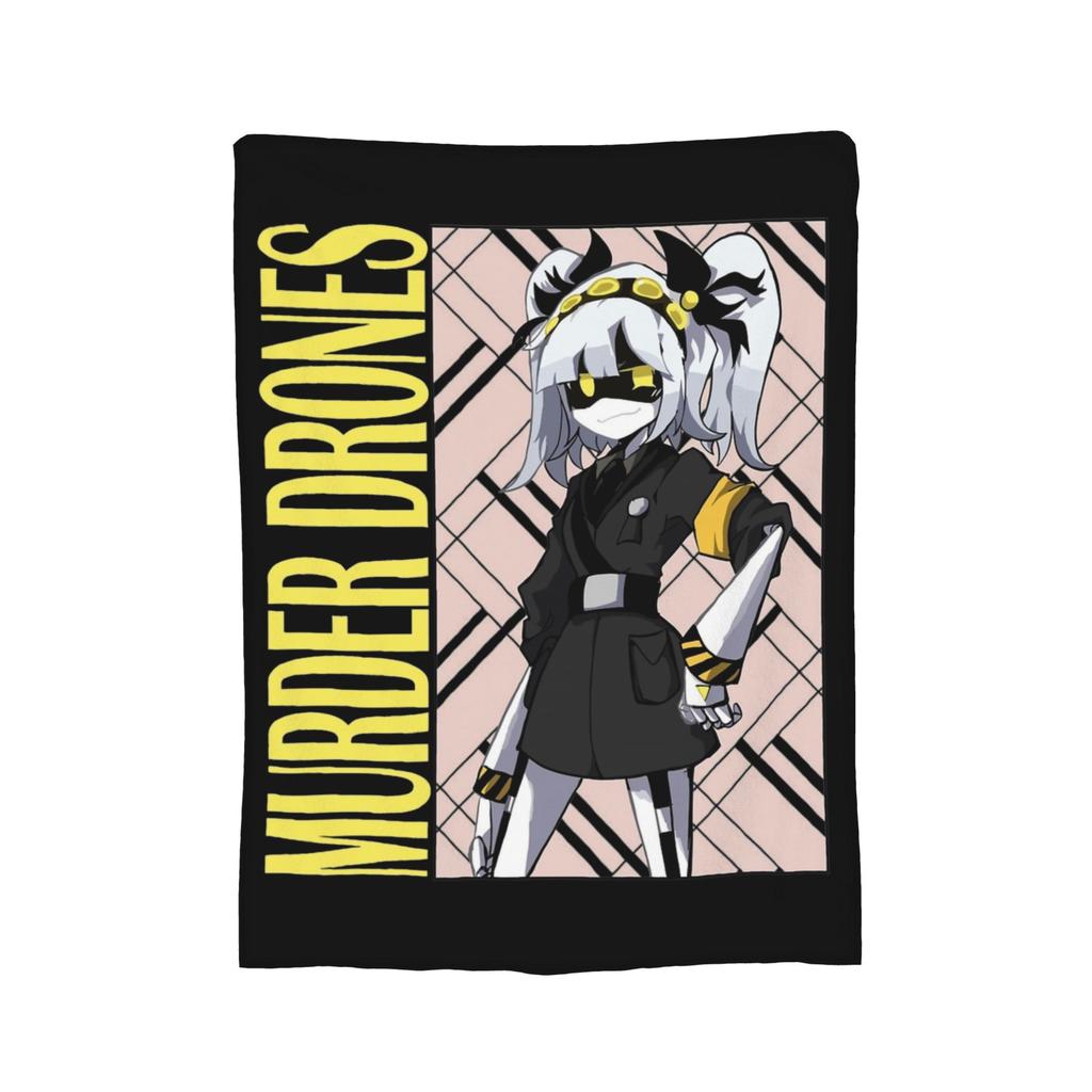 Murder Drones Blanket Flannel Textile Decor Multi-function Soft Throw Blankets for Home Couch Bedspreads