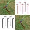 10pcs Aluminum Tent Stakes Pegs Ground Nails for Camping Awning Canopy 18cm Long 6mm Diameter,