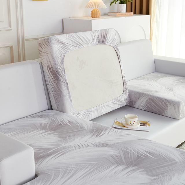 Elastic Printing Sofa Cushion Covers Washable Removable L-Shaped Protective Cover For Living Room Office Hotel