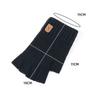 Leather Label Antler Men Wool Mittens Half-finger Gloves Female Gloves Knitted Cashmere Gloves