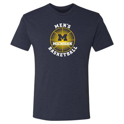 Michigan Wolverines Men's Basketball Phase NLA Triblend - Navy