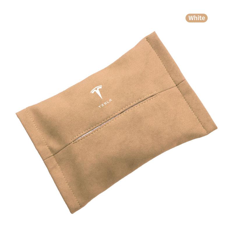 pwmnb5 Suede Car Tissue Box Cover Sun Visor Seat Backrest Suspension For Tesla Model 3 2021 X Y Style Roadster Invader Coil Mod WYE K80