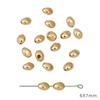 30-50Pcs Gold/Rhodium Plated CCB Loose Space Beads Star Flower Beads for Bracelet Necklace DIY Jewelry Making Beads