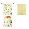 Lock Closure Bread Storage Bag Linen Cotton Beeswax Coated Bags New Sourdough Bread Bag  for Baking
