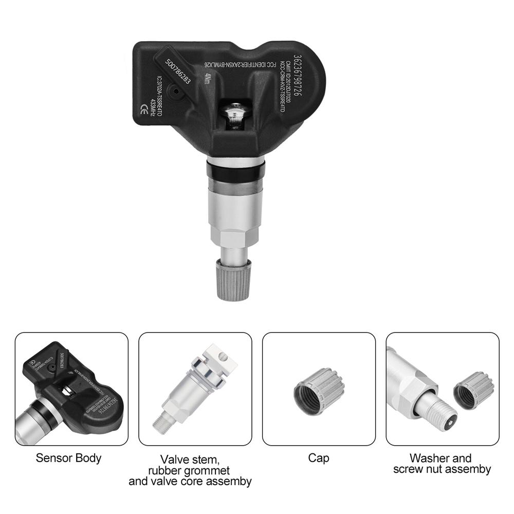 4X Датчик Системы Контроля Давления в Шинах TPMS Для Bmw 328I 335I 528I 550I 750I 760Li M5 X3 X5 Z4