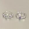 2pcs Adjustable Finger Rings Crystal Jewelry Accessories Korean Opening Ring  Women