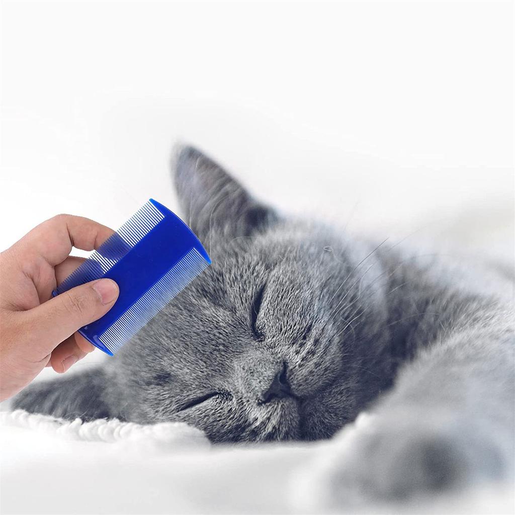 4pcs/set Flea Comb for Cat Dogs Comfort Flea Hair Grooming Tools Deworming Brush Short Long Pets Hair Fur Remove
