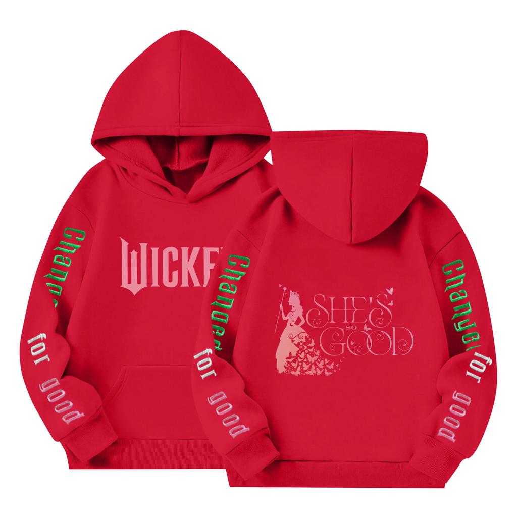 Детский пуловер с длинным рукавом, свободного кроя, с принтом букв, капюшоном на шнурке