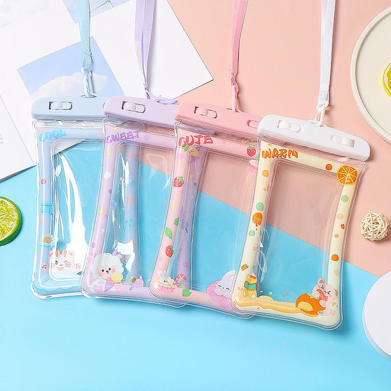 Водонепроницаемый мультяшный чехол для телефона Дрифт Дайвинг Плавательная сумка Подводный сухой мешок Чехол-крышка Для телефона Водные виды спорта Пляж Бассейн Лыжи