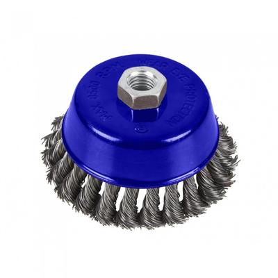 Щетка чашечная с узлом из витой проволоки Bluespot Tools