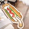 Non Slip Cat Shaped Floor Mat Soft Floor Mat Cartoon Bedroom Rug  for Bedroom