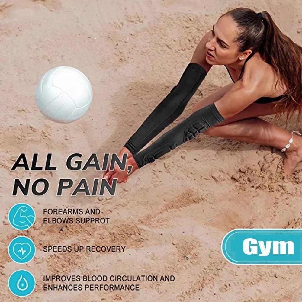 Durable Spandex Elbow Pads Elastic Black White Red Arm Sleeve Breathable Elbow Brace Unisex