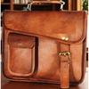 Men's Leather Messenger Bag  | Genuine Leather Satchel | Small Briefcase | iPad Tablet Bag | Gift for Him | Apple Fit | JILANIHANDCRAFT