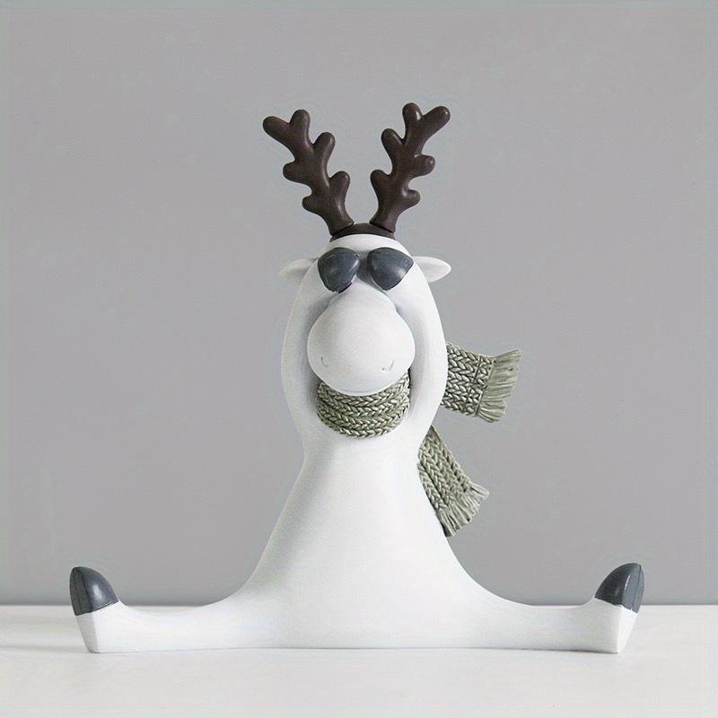 Набор смоляных статуэток оленя и лося, креативные исцеляющие художественные украшения, ручные инструменты и материалы, швейные принадлежности, домашний декор, праздничные украшения