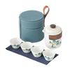 Yuzhuxun Lingxue Mutton Fat Jade Porcelain Travel Tea Set