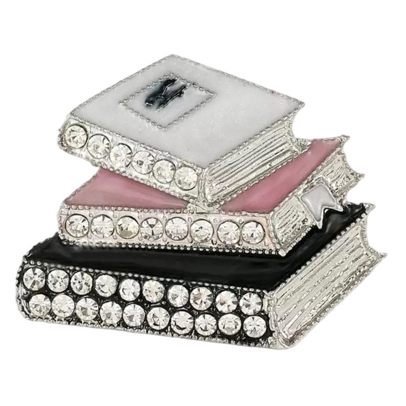 Прочная эмалированная брошь со стразами и сверкающими камнями для стойкого цвета и блеска в аксессуарах