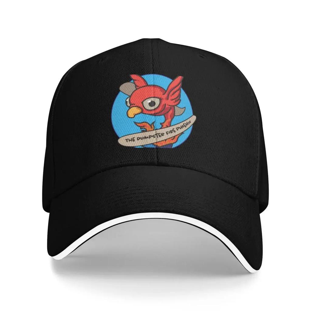 The Dumpster Fire Phoenix Baseball Cap Bobble Hat Beach Outing Cosplay Hood Golf Wear Men Womens