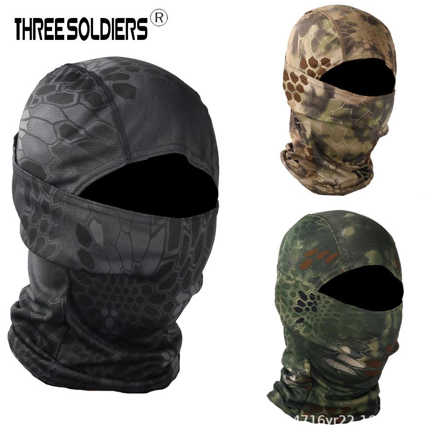 Python Camouflage Tactical Cycling Balaclava - Sandproof Single-Hole Face Mask