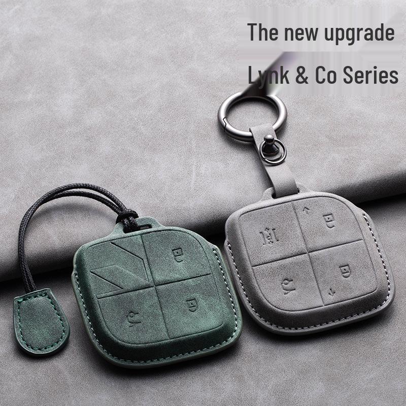 Межграничная крышка для ключа Lynk & Co 01/02: Защитный чехол и пряжка из ПУ