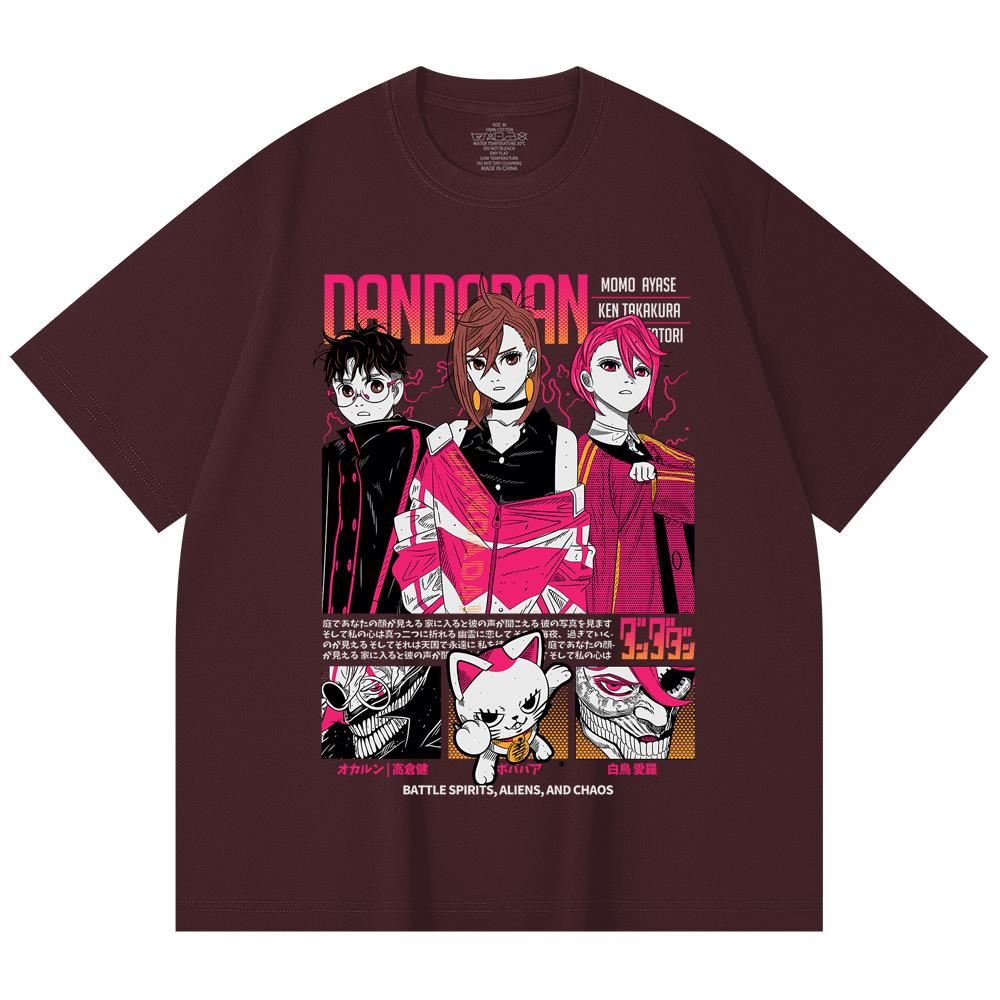 230 Gsm 100% Cotton Dandadan V14 Print Unisex Heavy Cotton T Shirt