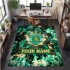Crystal Velvet Rug Sporting CP Print Custom Name Text Floor Mat Home Decor