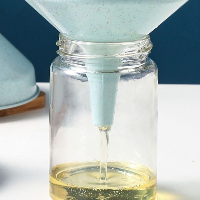 5 Pack Plastic Kitchen Funnel Liquid Funnel Oil Funnel for Filling Bottle with Oil Liquid Food Powder 2 Colors to Choose