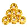 6x Rear Sprocket Nuts M10 X 1 Gold For Ducati 1098 1098S 1098R 1198 S 2007-2011