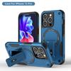 Чехол для телефона военного класса Armor для Apple iPhone16ProMax - чехол для телефона MagSafe со скрытым держателем, противоударный для iPhone16/15/14/13/12/11/Pro/ProMax/Plus