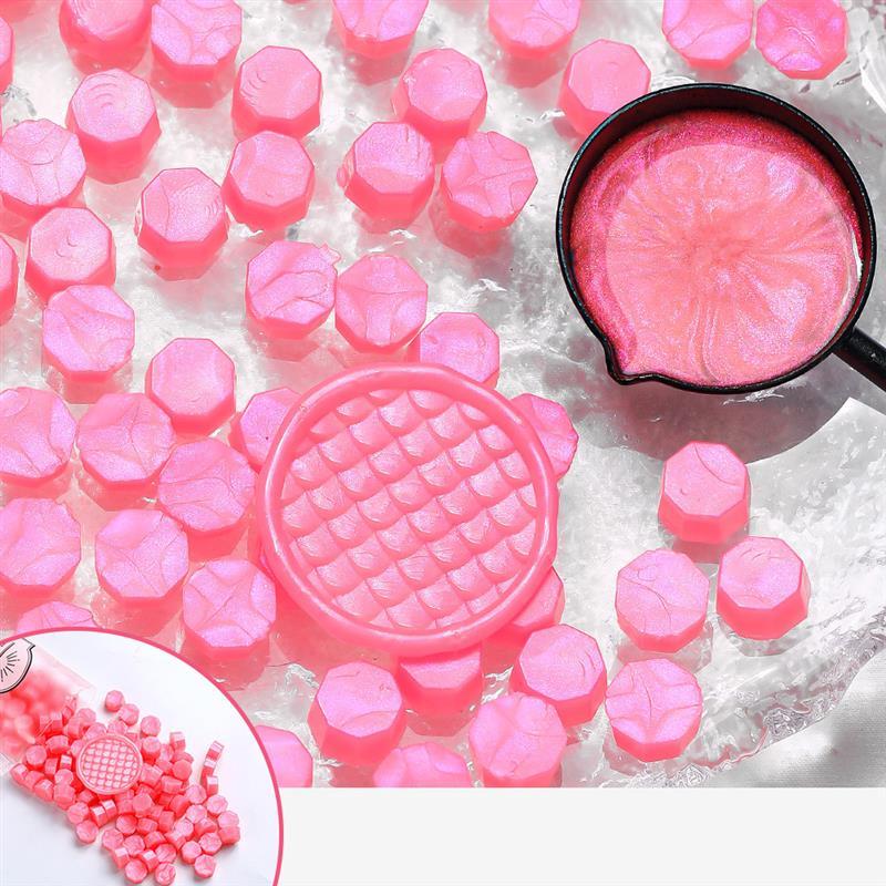100Pc Glitter Sealing Wax Seal Stamp Wax Beads Scrapbook Material Wedding Birthday Party Invitation Stamp DIY Stamp Decoration